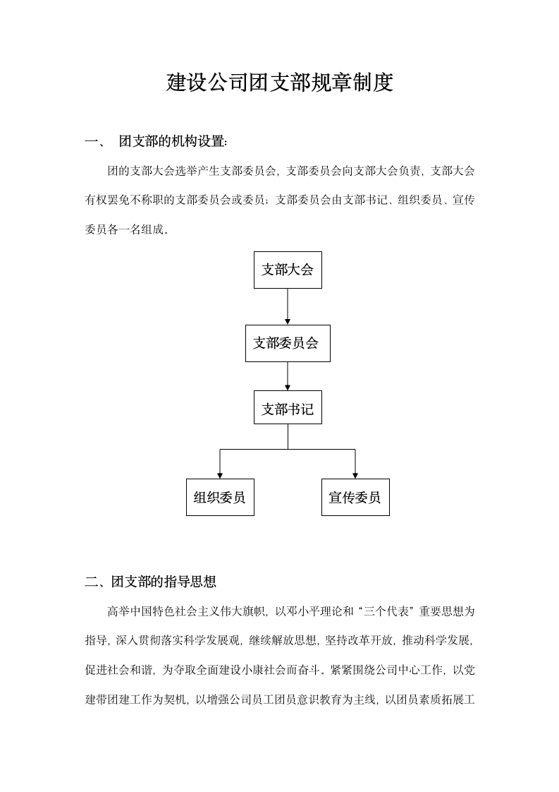 团支部规章制度第1页