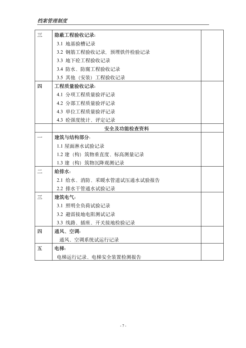 档案管理制度第7页