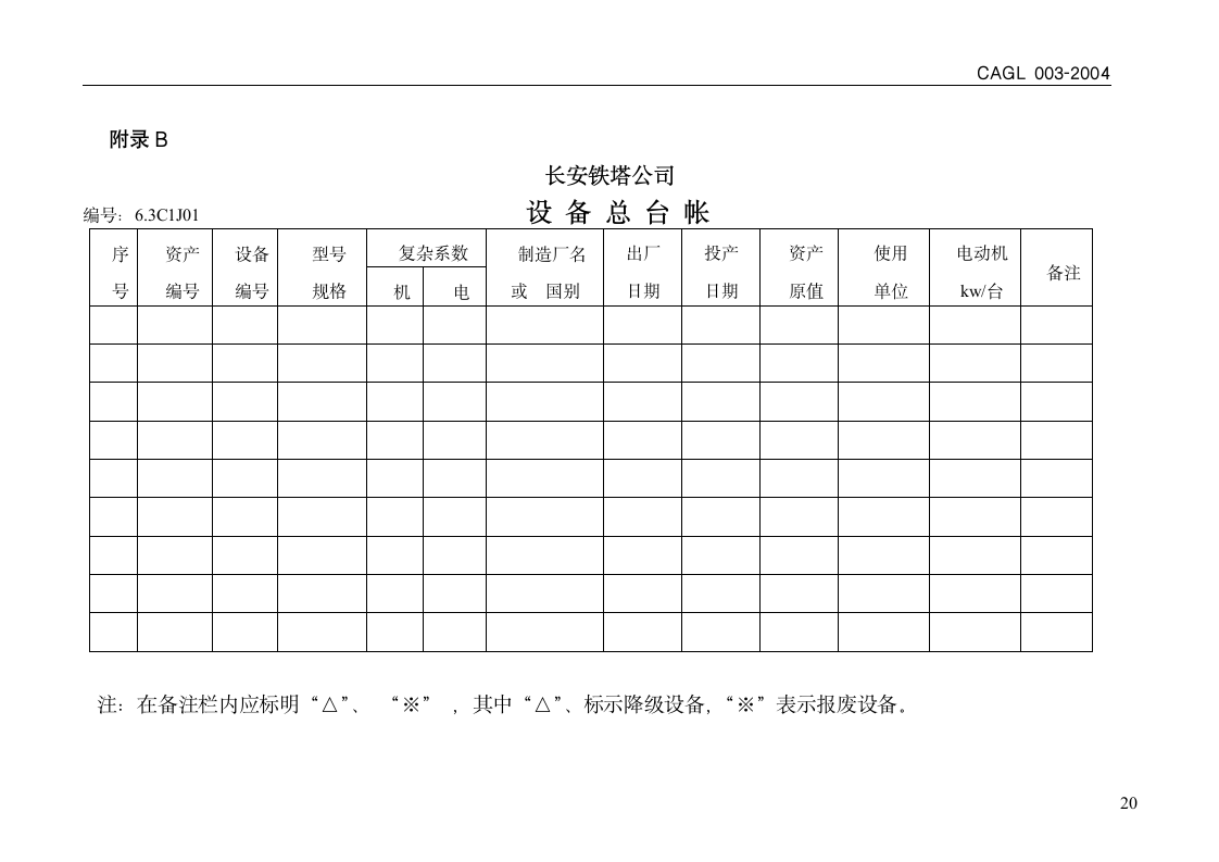 设备管理制度第21页