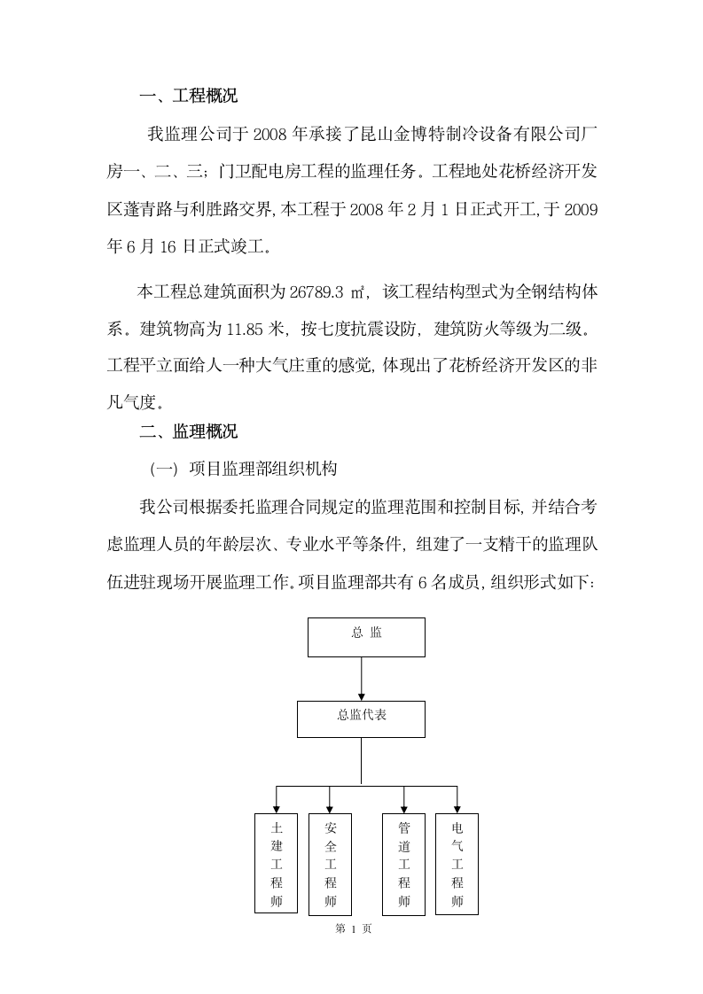 监理工作总结