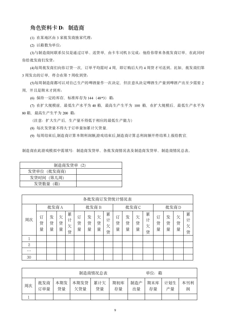 啤酒游戏(课堂用)第9页