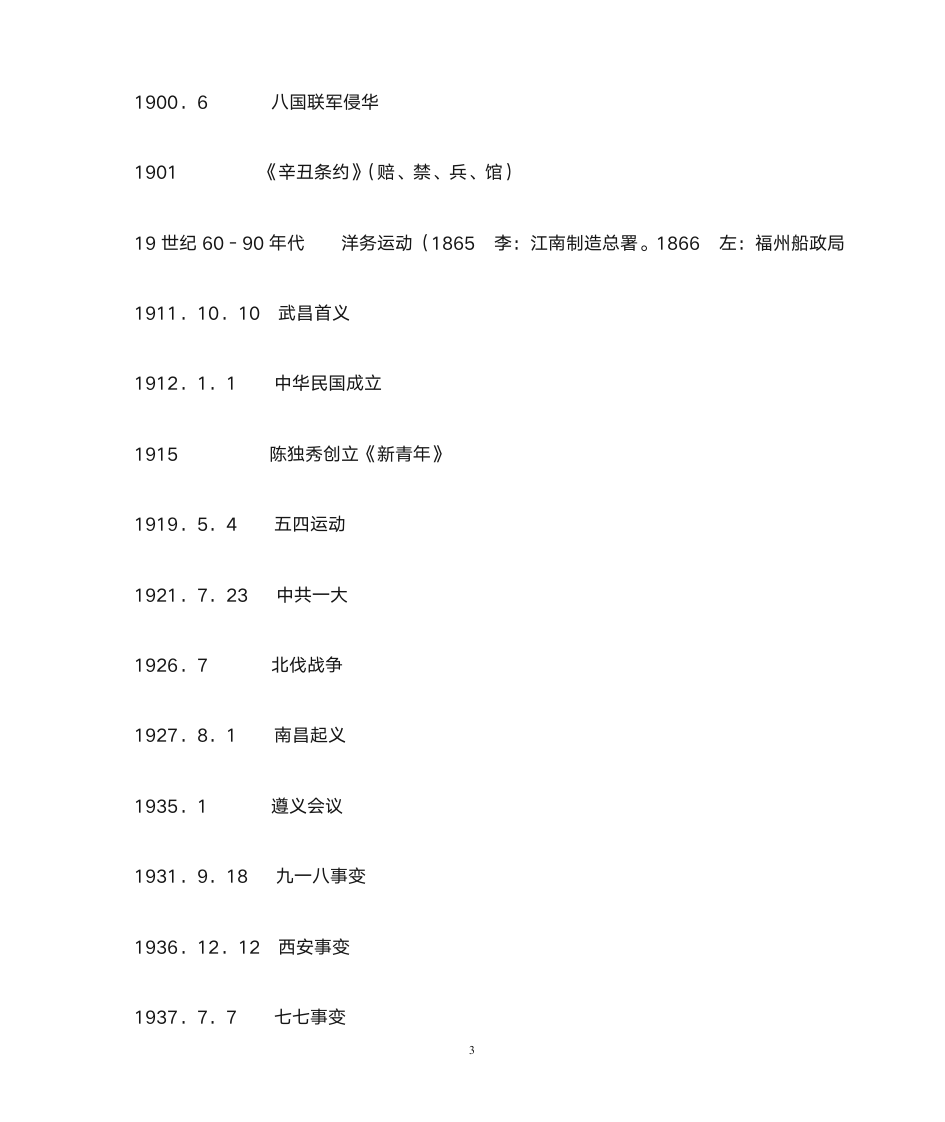 初中历史重大历史事件年表第3页