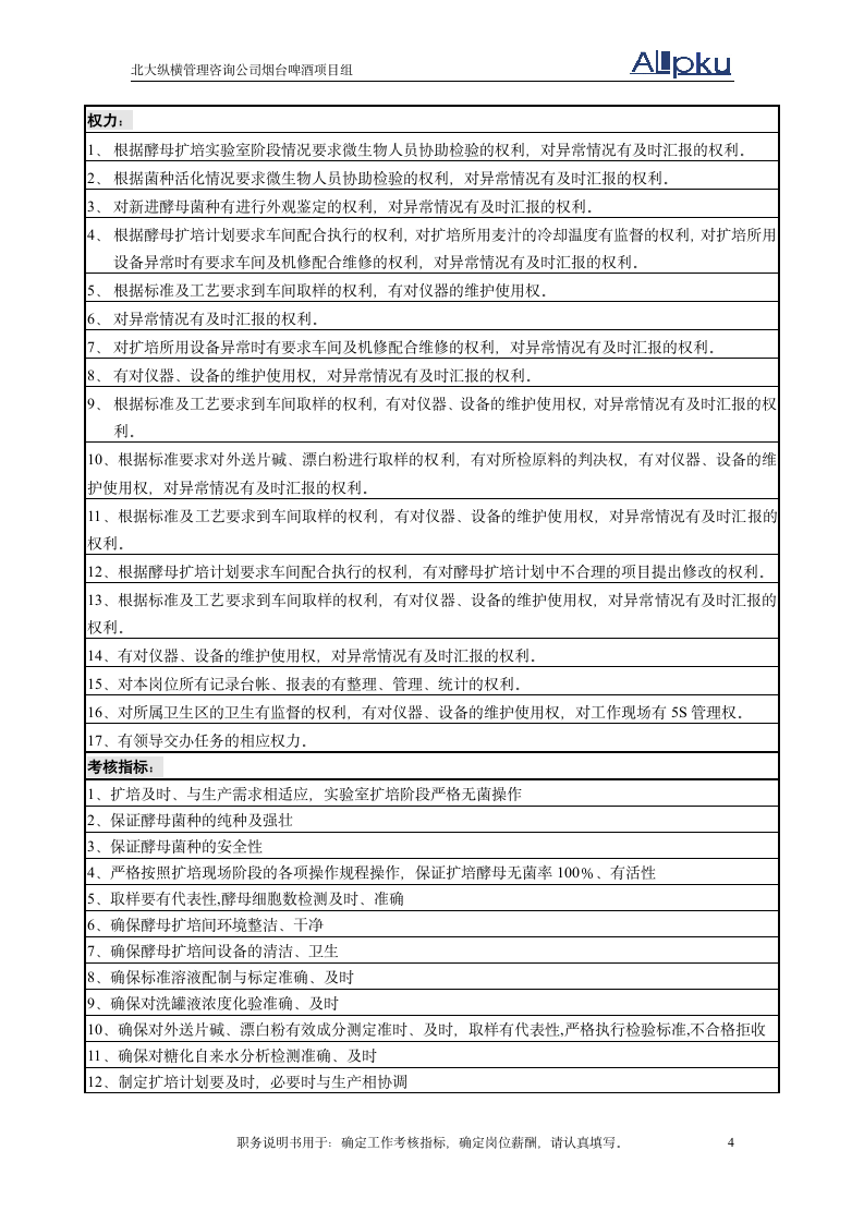 酵母扩培岗位说明书第4页