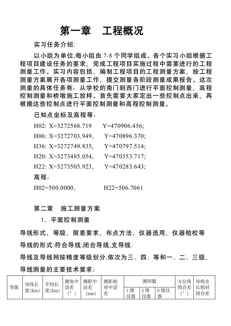 工程测量技术报告_实习报告第3页