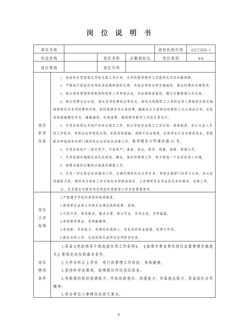 岗位说明书2013.12第4页