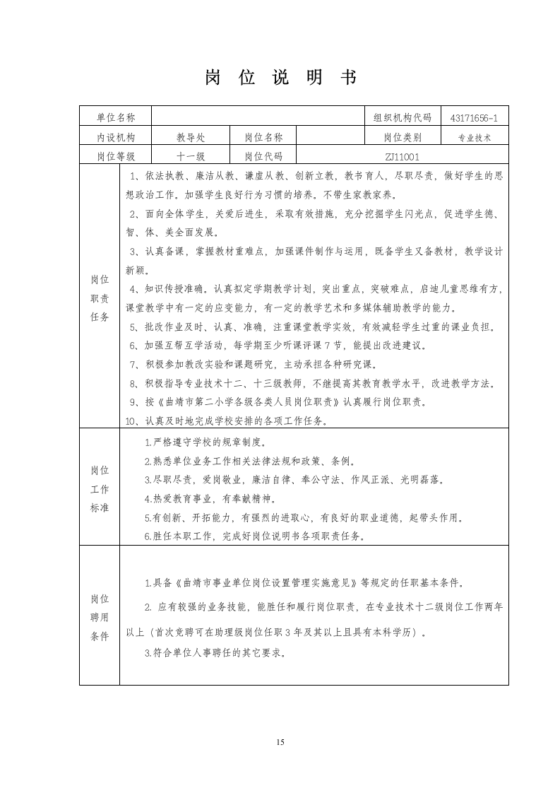 岗位说明书2013.12第15页