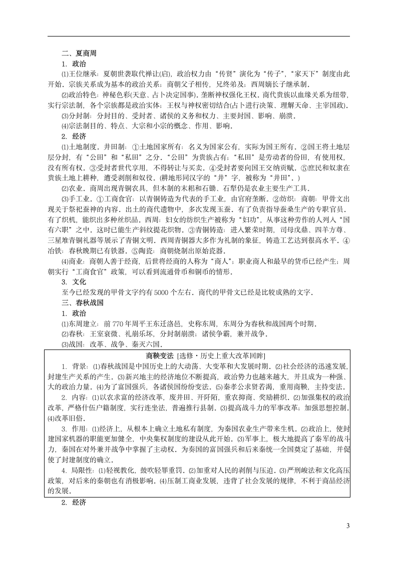 高考历史通史复习第3页