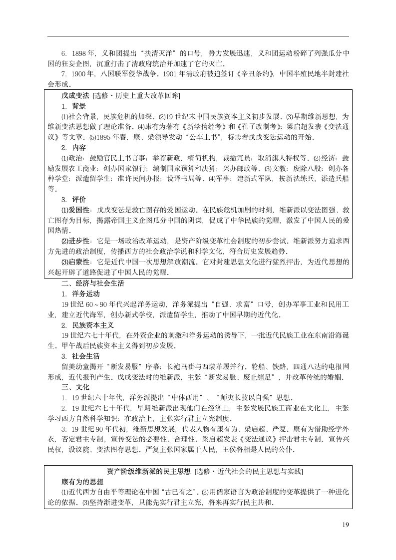 高考历史通史复习第19页