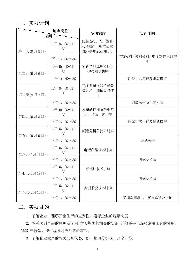 生产实习报告第4页