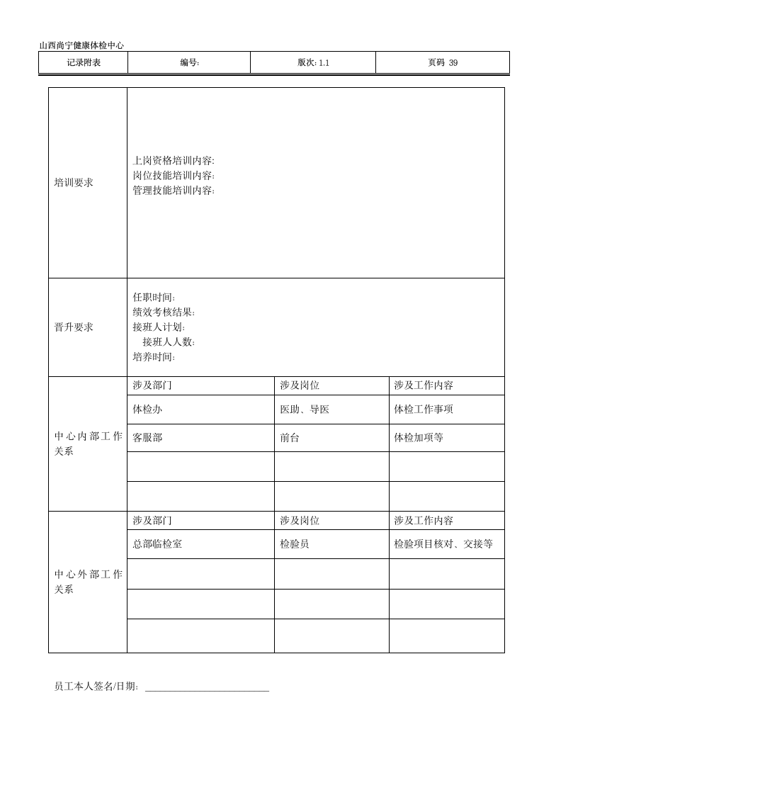 部门主任岗位说明书第39页