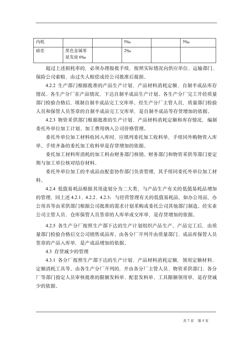 国企存货管理制度第5页