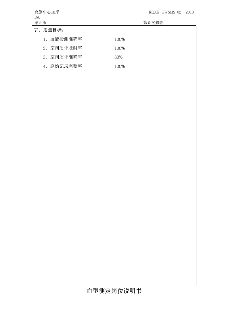 检验科科长岗位说明书第5页