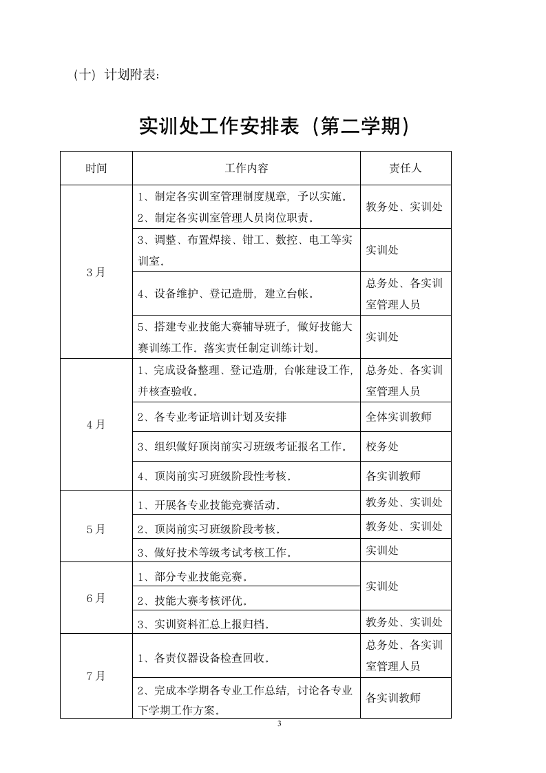 实训处工作计划第3页