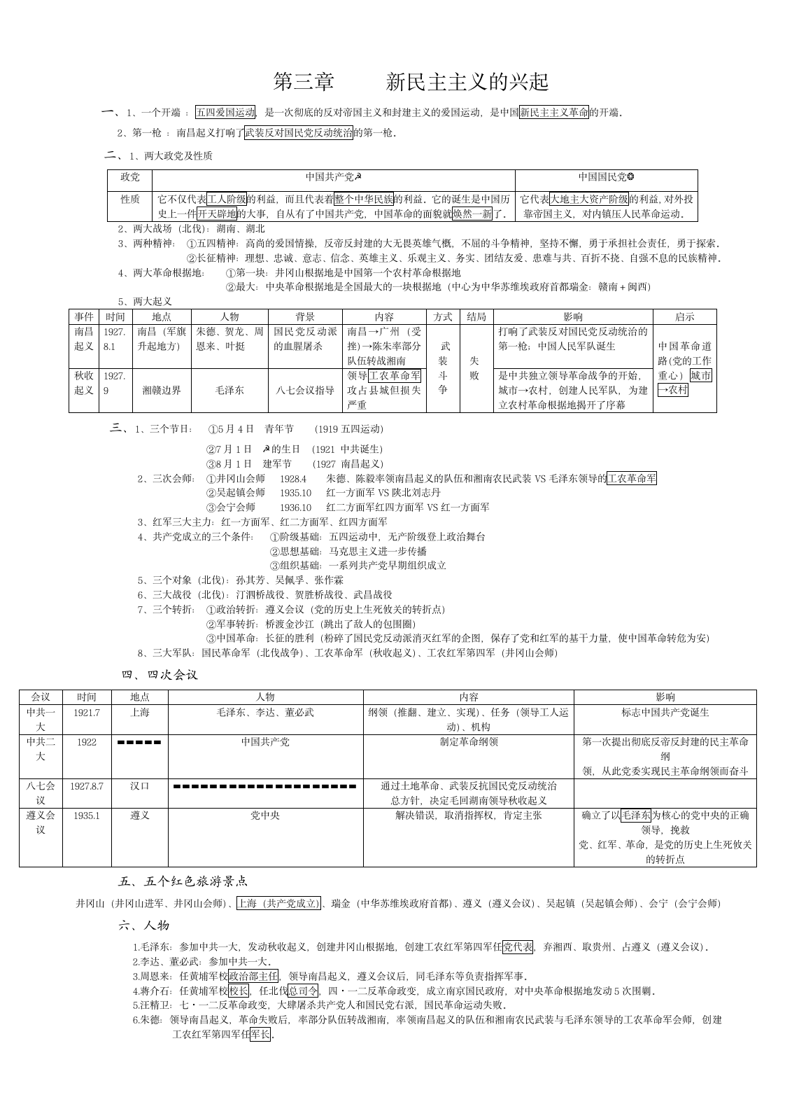 八上历史总结第4页