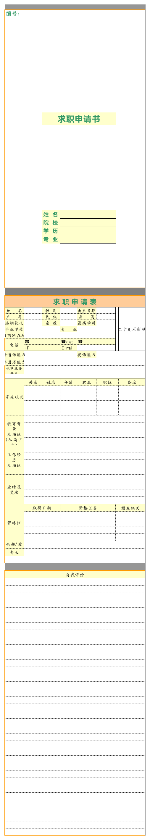 应届生求职简历模板第1页