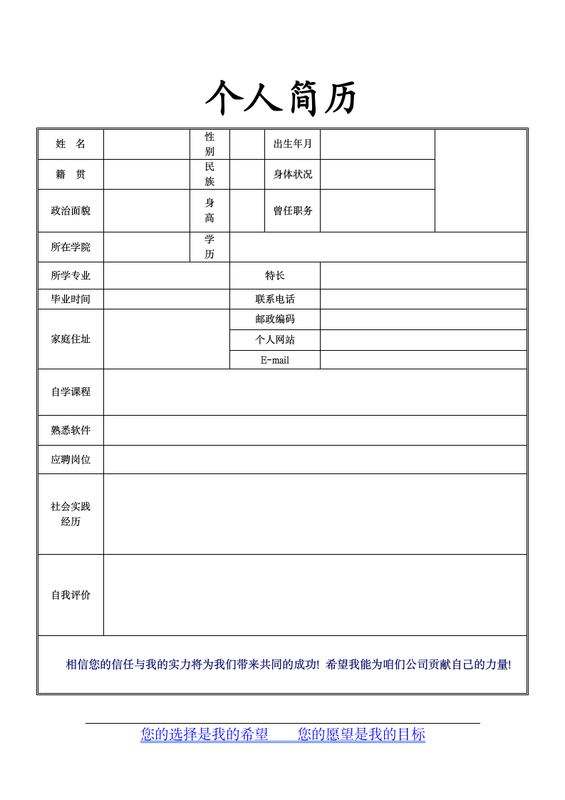 2013优秀个人简历模板第3页