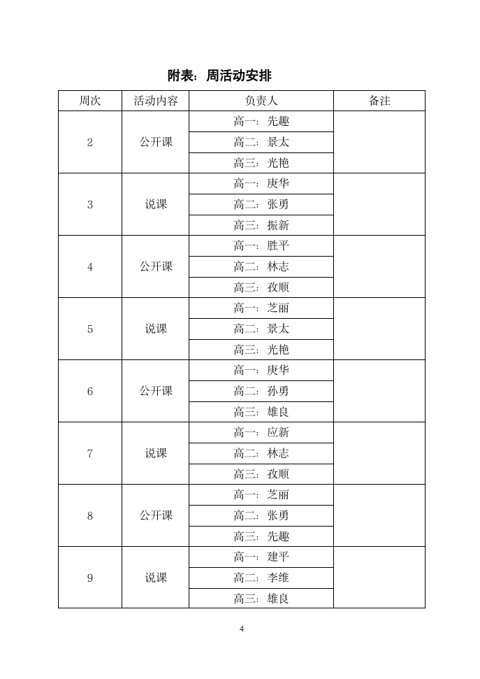 化学教研组工作计划第5页