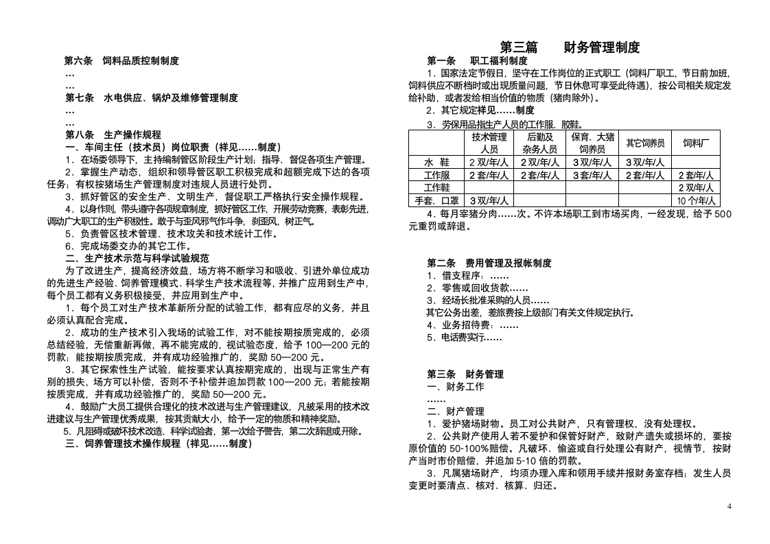 管理制度框架第4页