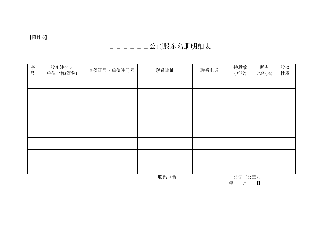 公司股权挂牌申请书第20页