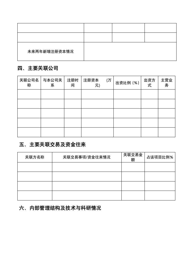 信用评级申请书第9页