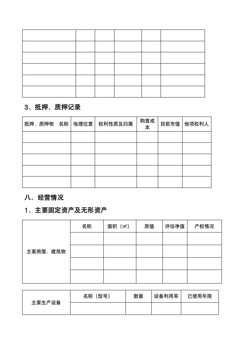 信用评级申请书第11页