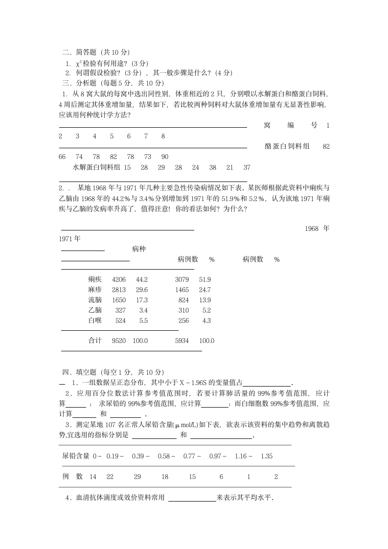 医疗保险统计学复习题第21页