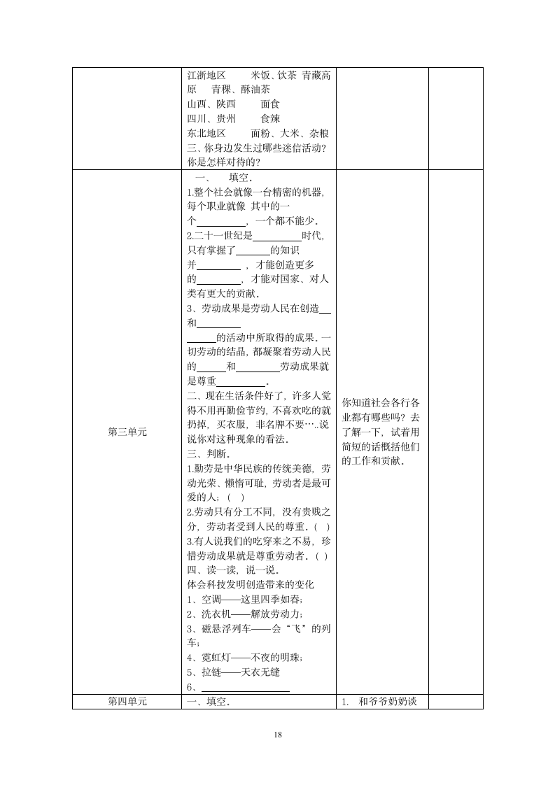 小学品德与生活实施方案第18页