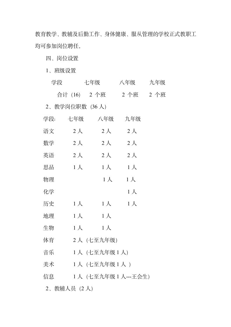 教师聘任实施方案第2页