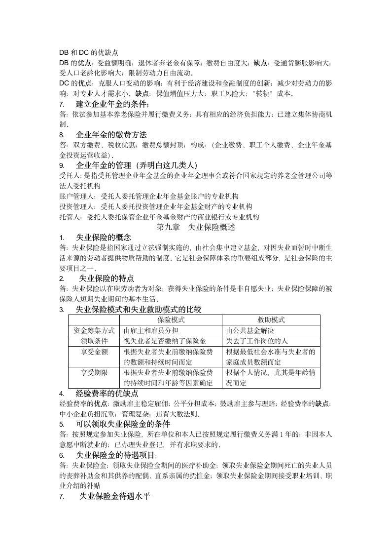 社会保险学复习第6页