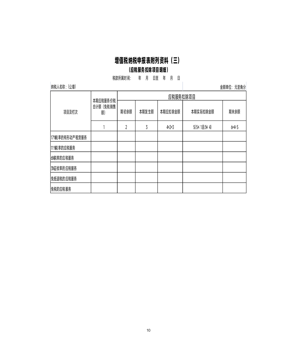 增值税填报案例练习第10页