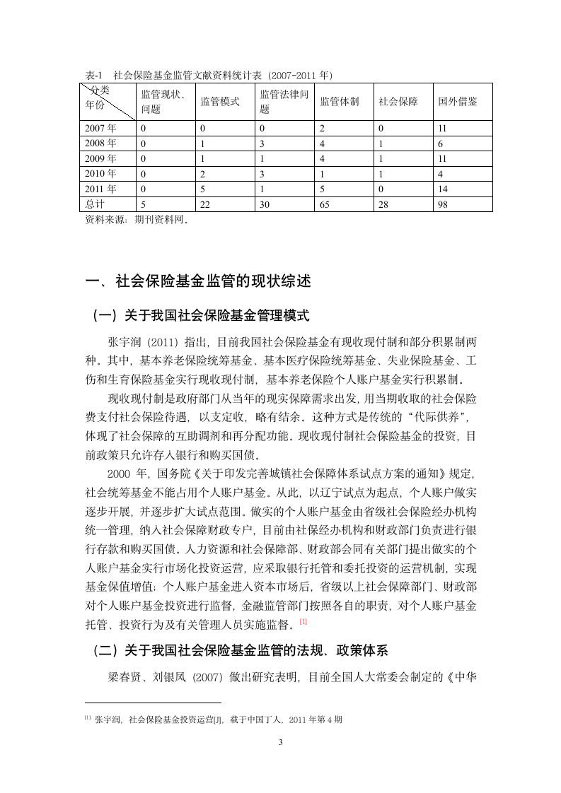 社会保险基金监管问题研究综述第4页