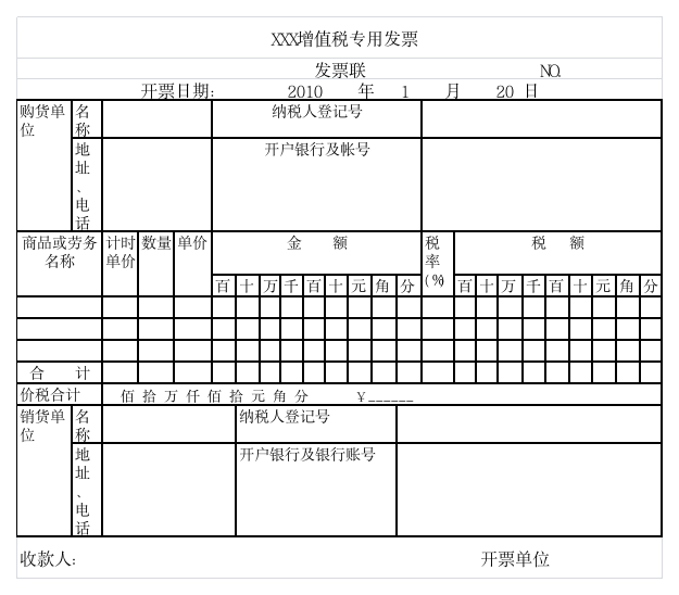 增值税专用发票样本