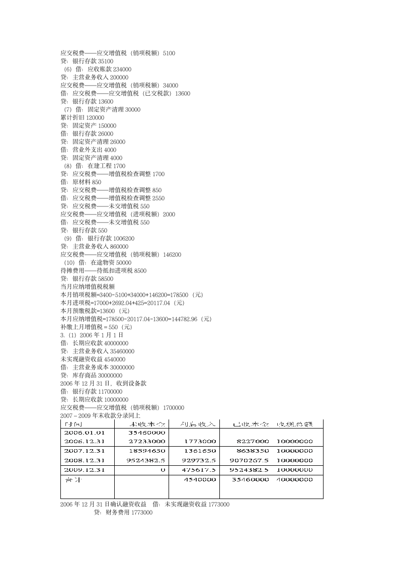 增值税会计核算题第3页