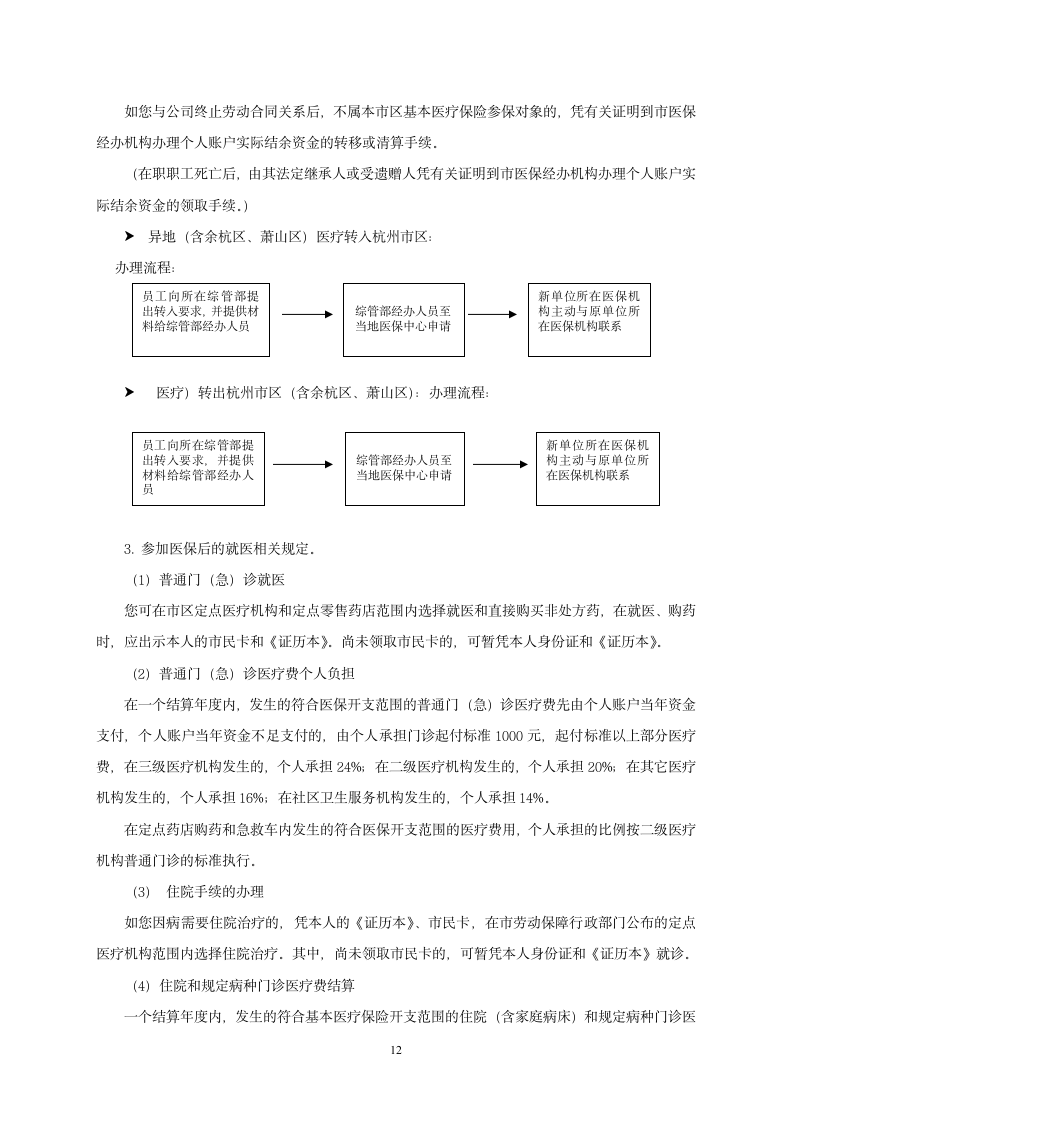 社保、公积金政策汇编手册(适用于杭州市)第12页