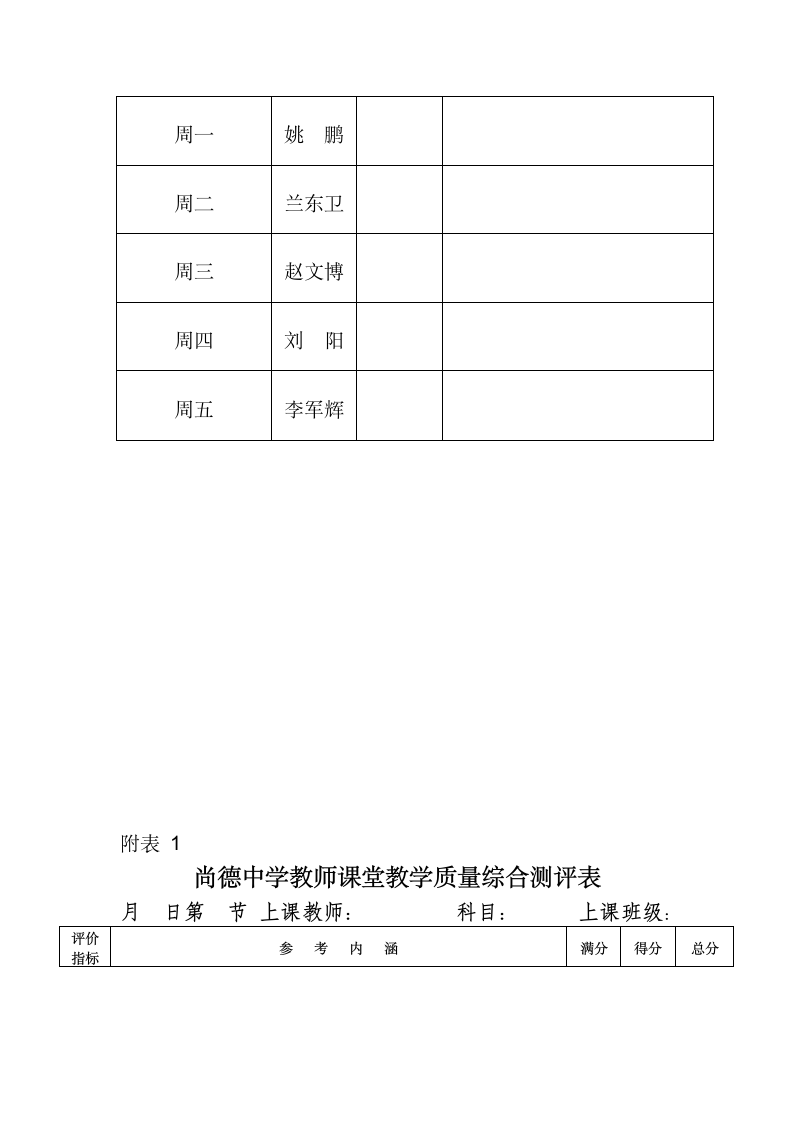 教学工作实施方案第7页