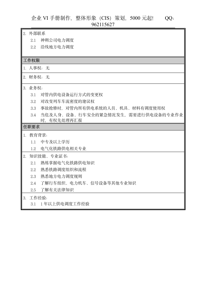 08岗位说明书-供电调度员第2页