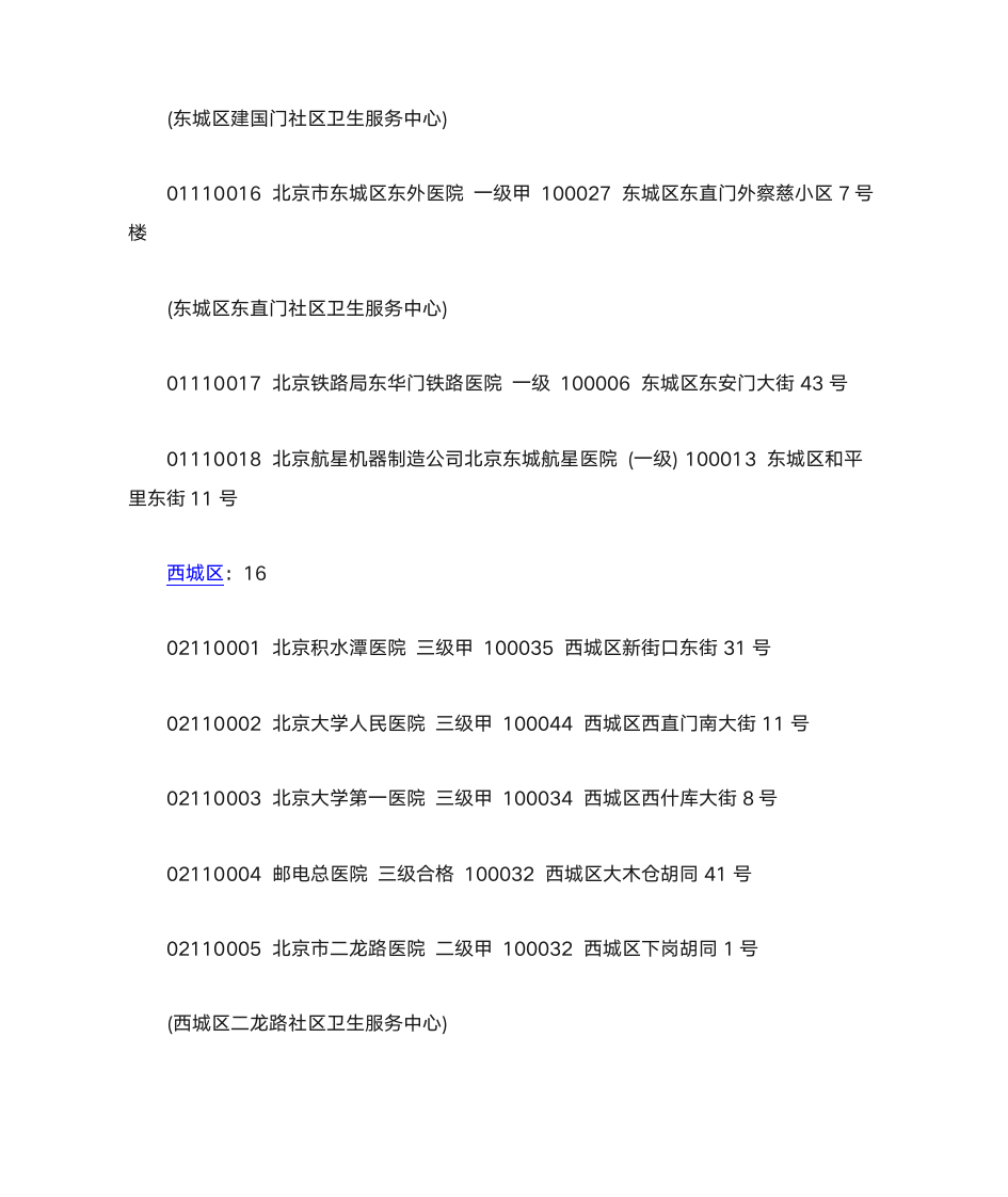 北京市基本医疗保险定点医疗机构第3页