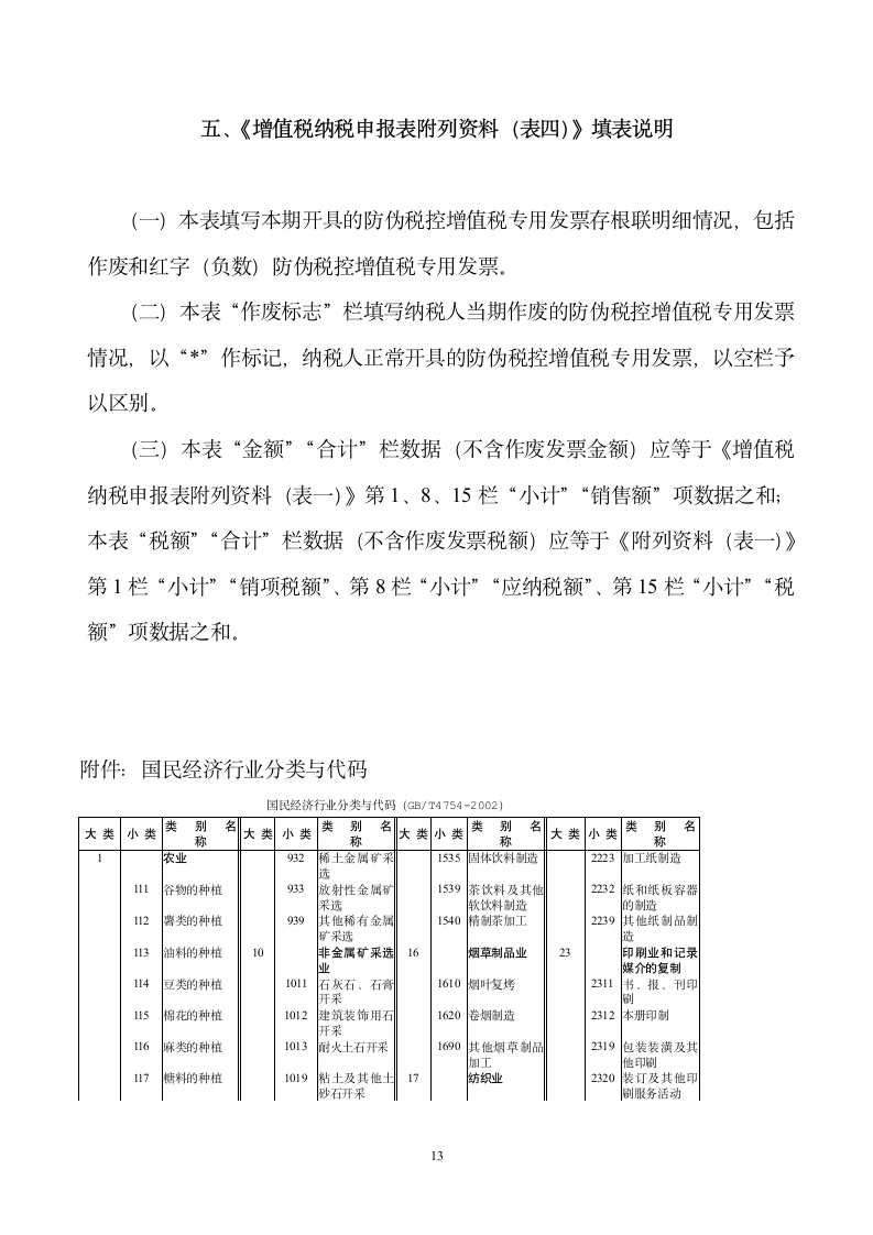 新《增值税纳税申报表填表说明》第13页