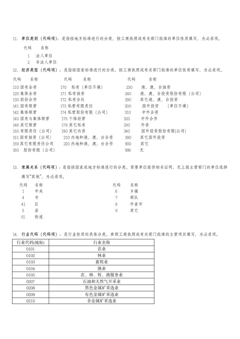 《北京市社会保险单位信息登记表》指标解释第2页