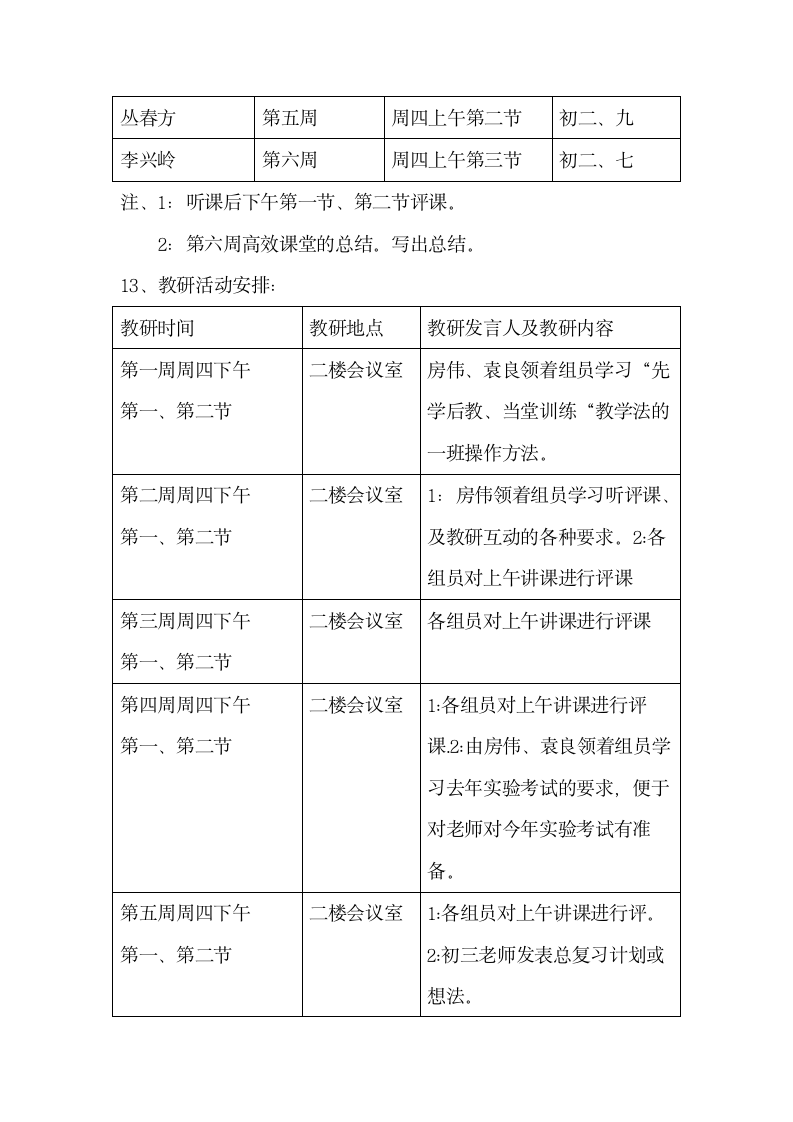 物理教研组工作计划第4页