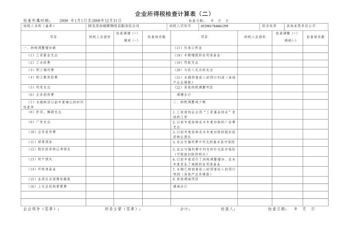 企业所得税检查计算表.doc第2页