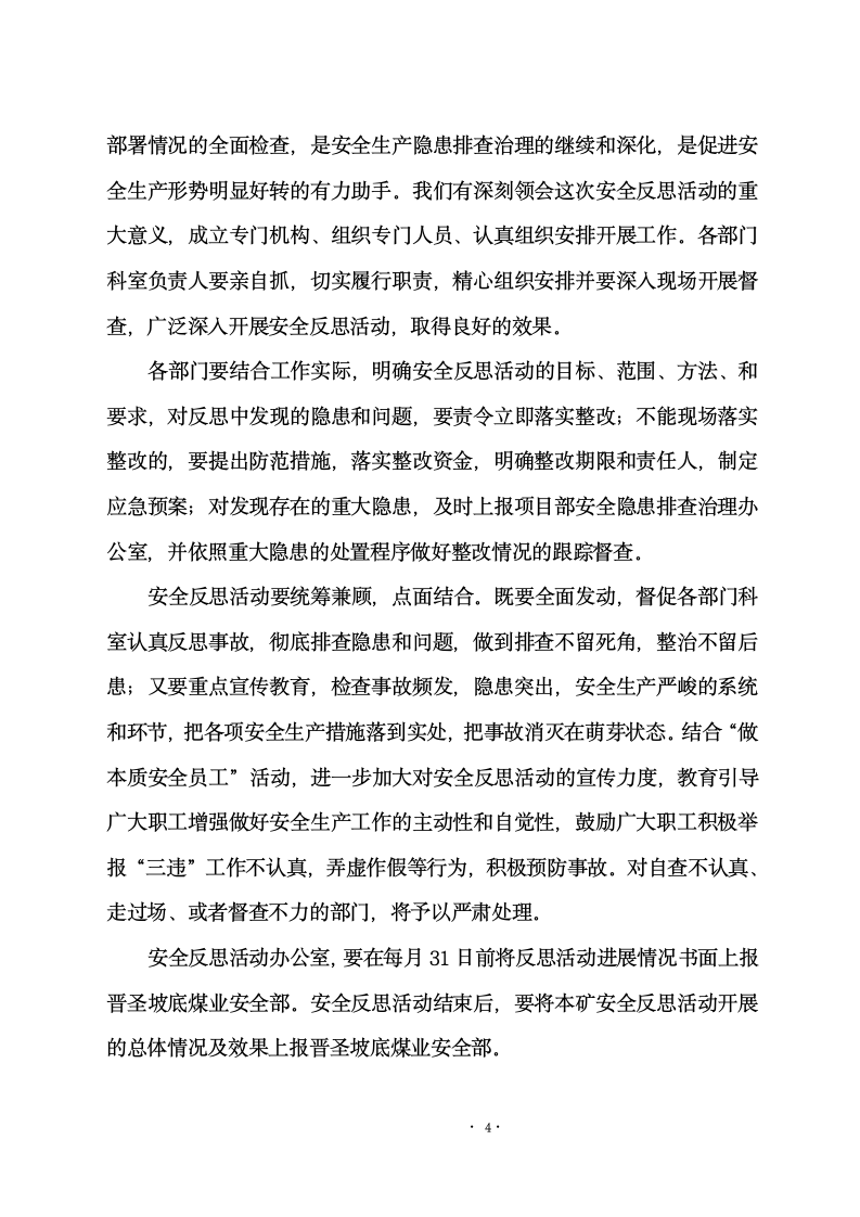 安全反思活动的实施方案第4页