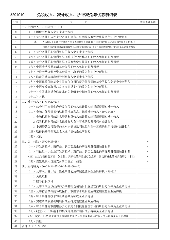 企业所得税(A类2018版)第2页