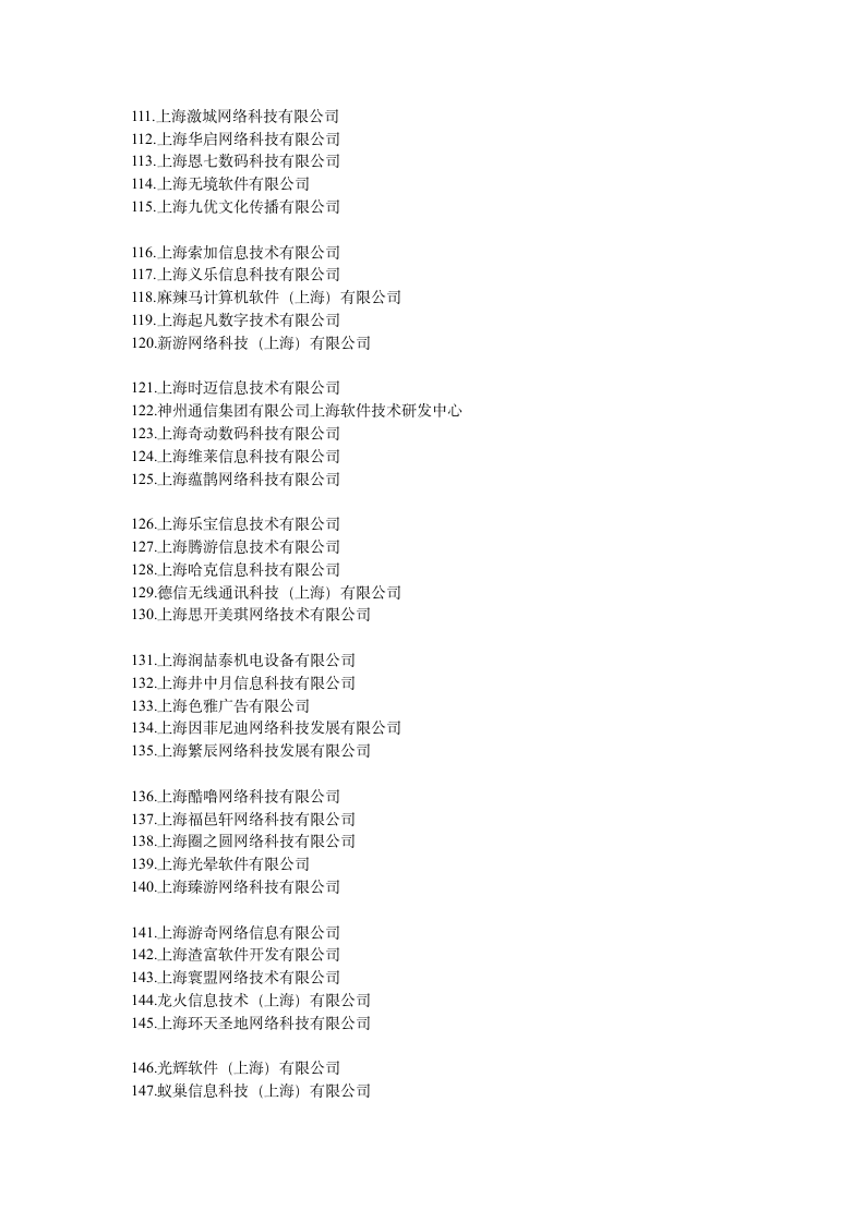 上海游戏业界公司大全第4页