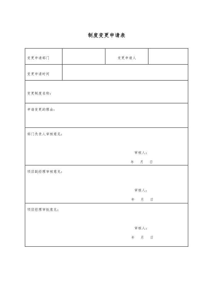 制度变更管理制度第4页