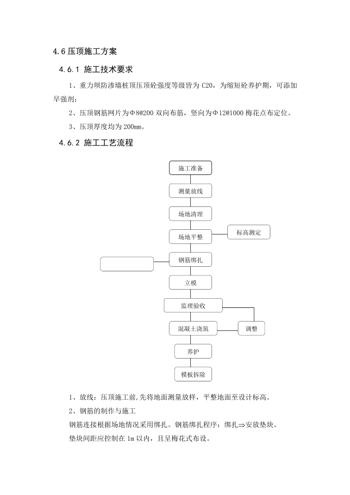 压顶施工方案