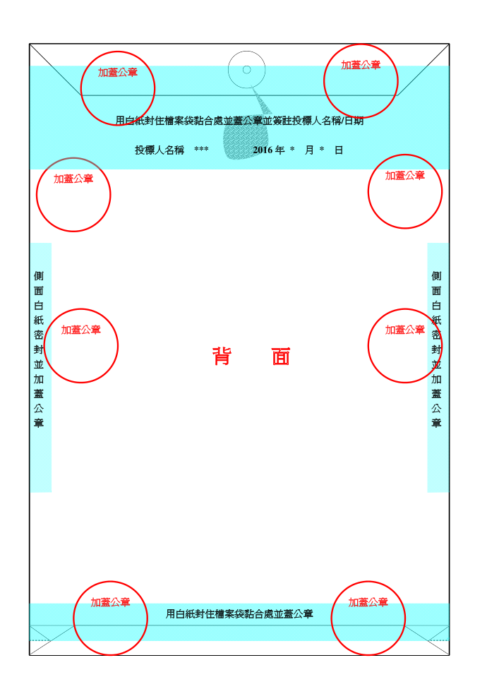 投标书递交规范第3页