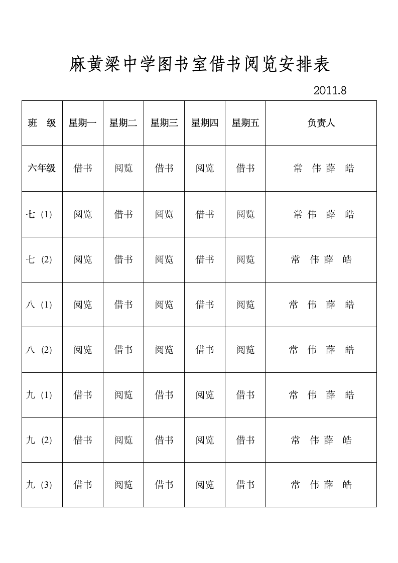 阅览室工作计划第2页