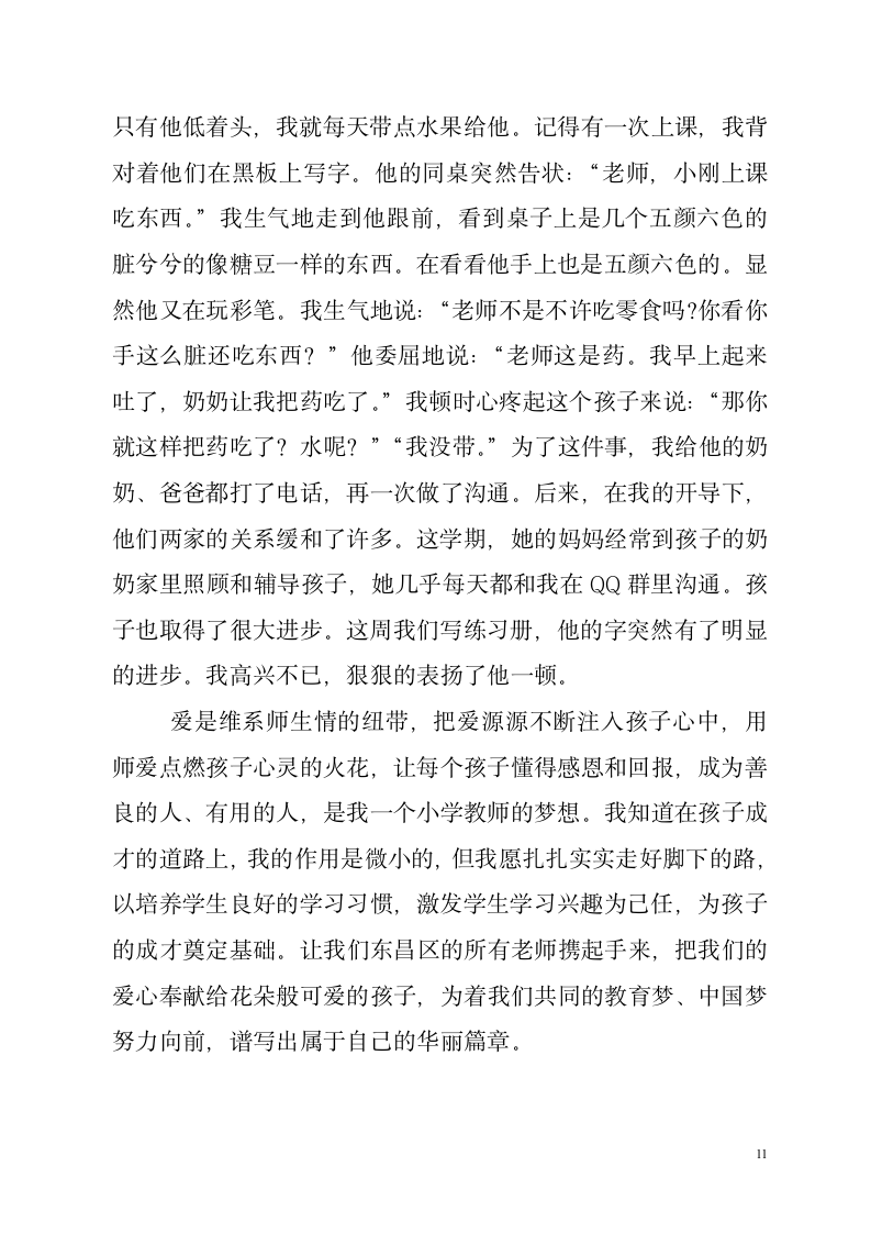 师德报告会发言稿第11页