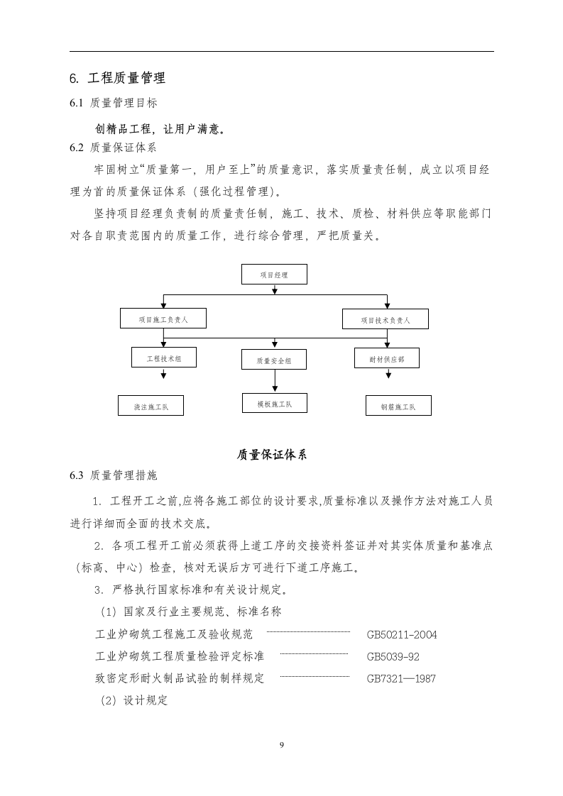 热风炉维修施工施工方案第9页